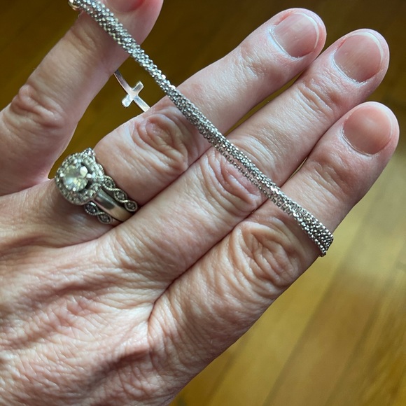 QVC sterling 925 with rose gold accents bracelet - Picture 3 of 7